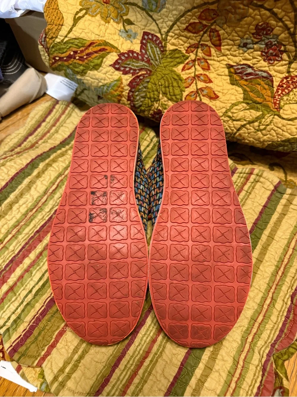 Twisted X Women's Multicolor Woven Flats with Orange Laces
